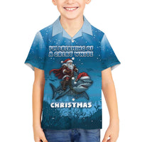 Merry Sharkmas Family Matching Summer Maxi Dress and Hawaiian Shirt I Am Dreaming Of A Great White Christmas - Wonder Print Shop