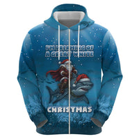 Merry Sharkmas Hoodie I Am Dreaming Of A Great White Christmas - Wonder Print Shop