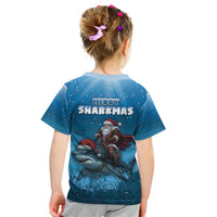 Merry Sharkmas Kid T Shirt I Am Dreaming Of A Great White Christmas - Wonder Print Shop