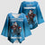 Merry Sharkmas Kimono Sleeve Blouse I Am Dreaming Of A Great White Christmas - Wonder Print Shop