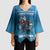 Merry Sharkmas Kimono Sleeve Blouse I Am Dreaming Of A Great White Christmas - Wonder Print Shop