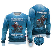 Merry Sharkmas Ugly Christmas Sweater I Am Dreaming Of A Great White Christmas - Wonder Print Shop