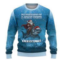 Merry Sharkmas Ugly Christmas Sweater I Am Dreaming Of A Great White Christmas - Wonder Print Shop
