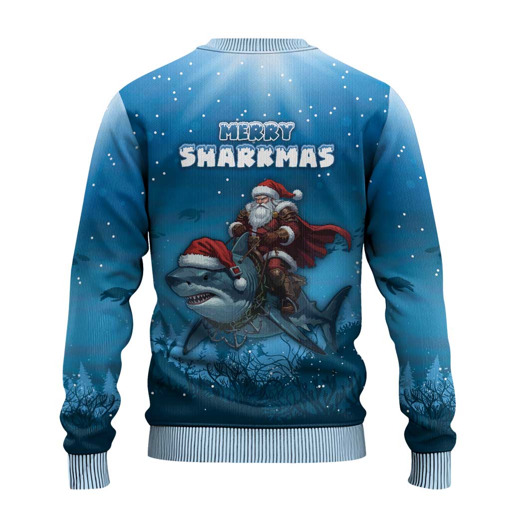 Merry Sharkmas Ugly Christmas Sweater I Am Dreaming Of A Great White Christmas - Wonder Print Shop