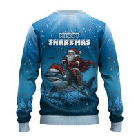 Merry Sharkmas Ugly Christmas Sweater I Am Dreaming Of A Great White Christmas - Wonder Print Shop