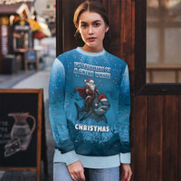 Merry Sharkmas Ugly Christmas Sweater I Am Dreaming Of A Great White Christmas - Wonder Print Shop