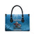 Merry Sharkmas Leather Bag I Am Dreaming Of A Great White Christmas - Wonder Print Shop