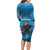 Merry Sharkmas Long Sleeve Bodycon Dress I Am Dreaming Of A Great White Christmas - Wonder Print Shop