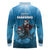 Merry Sharkmas Long Sleeve Polo Shirt I Am Dreaming Of A Great White Christmas - Wonder Print Shop