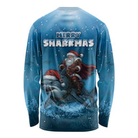 Merry Sharkmas Long Sleeve Shirt I Am Dreaming Of A Great White Christmas - Wonder Print Shop