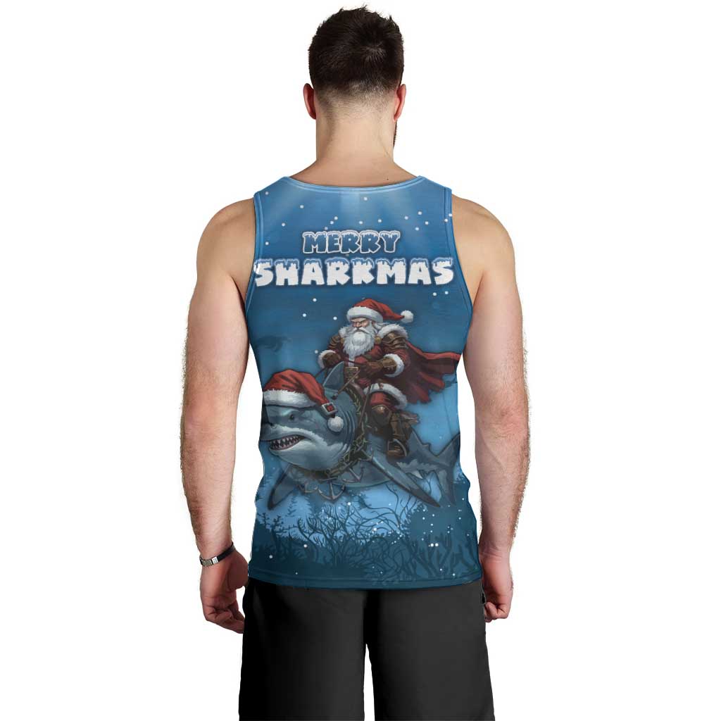 Merry Sharkmas Men Tank Top I Am Dreaming Of A Great White Christmas - Wonder Print Shop