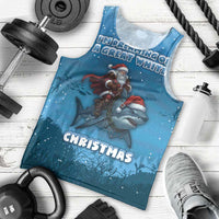 Merry Sharkmas Men Tank Top I Am Dreaming Of A Great White Christmas - Wonder Print Shop