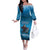 Merry Sharkmas Off The Shoulder Long Sleeve Dress I Am Dreaming Of A Great White Christmas - Wonder Print Shop