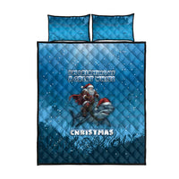Merry Sharkmas Quilt Bed Set I Am Dreaming Of A Great White Christmas - Wonder Print Shop