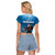 Merry Sharkmas Raglan Cropped T Shirt I Am Dreaming Of A Great White Christmas - Wonder Print Shop