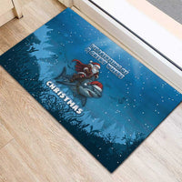 Merry Sharkmas Rubber Doormat I Am Dreaming Of A Great White Christmas - Wonder Print Shop