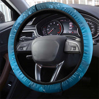 Merry Sharkmas Steering Wheel Cover I Am Dreaming Of A Great White Christmas - Wonder Print Shop