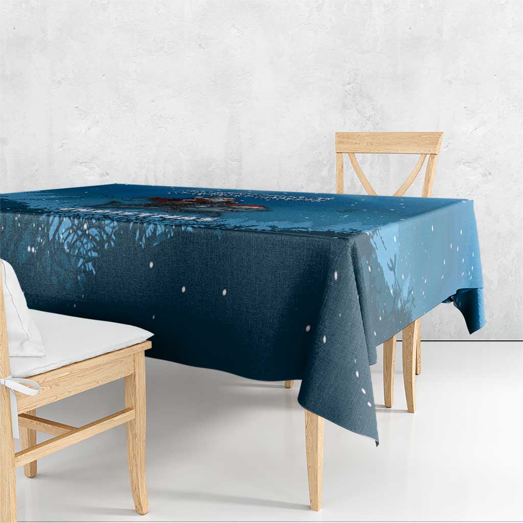 Merry Sharkmas Tablecloth I Am Dreaming Of A Great White Christmas - Wonder Print Shop