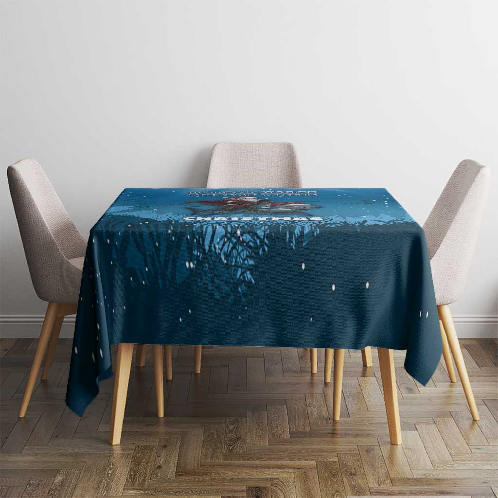 Merry Sharkmas Tablecloth I Am Dreaming Of A Great White Christmas - Wonder Print Shop