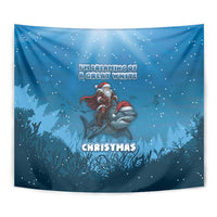 Merry Sharkmas Tapestry I Am Dreaming Of A Great White Christmas - Wonder Print Shop