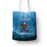 Merry Sharkmas Tote Bag I Am Dreaming Of A Great White Christmas - Wonder Print Shop