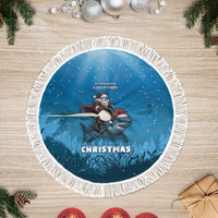 Merry Sharkmas Tree Skirt I Am Dreaming Of A Great White Christmas - Wonder Print Shop
