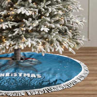 Merry Sharkmas Tree Skirt I Am Dreaming Of A Great White Christmas - Wonder Print Shop
