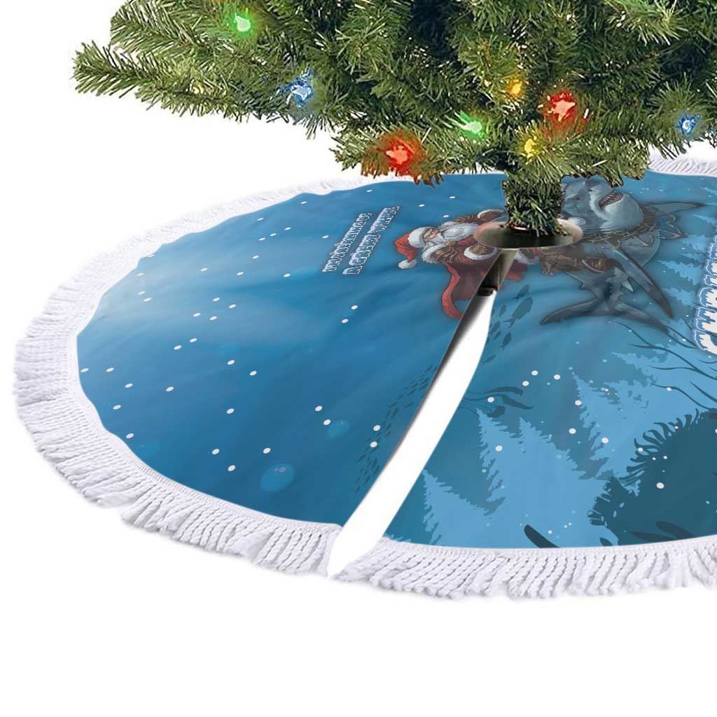 Merry Sharkmas Tree Skirt I Am Dreaming Of A Great White Christmas - Wonder Print Shop