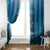 Merry Sharkmas Window Curtain I Am Dreaming Of A Great White Christmas - Wonder Print Shop