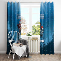 Merry Sharkmas Window Curtain I Am Dreaming Of A Great White Christmas - Wonder Print Shop