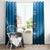 Merry Sharkmas Window Curtain I Am Dreaming Of A Great White Christmas - Wonder Print Shop