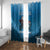 Merry Sharkmas Window Curtain I Am Dreaming Of A Great White Christmas - Wonder Print Shop
