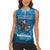 Merry Sharkmas Women Sleeveless Polo Shirt I Am Dreaming Of A Great White Christmas - Wonder Print Shop