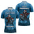 Merry Sharkmas Zipper Polo Shirt I Am Dreaming Of A Great White Christmas - Wonder Print Shop