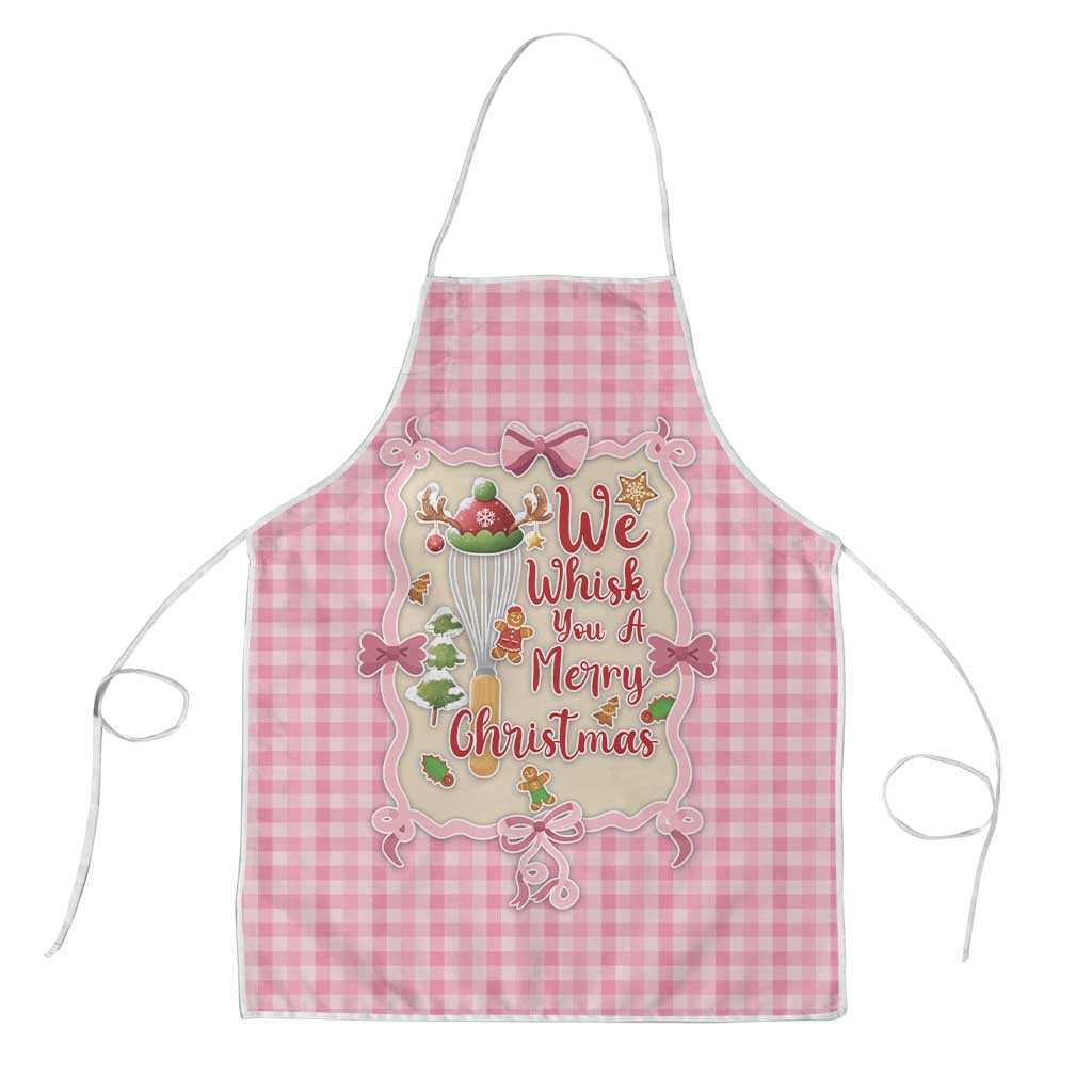 We Whisk You A Merry Christmas Apron Cute Style - Wonder Print Shop