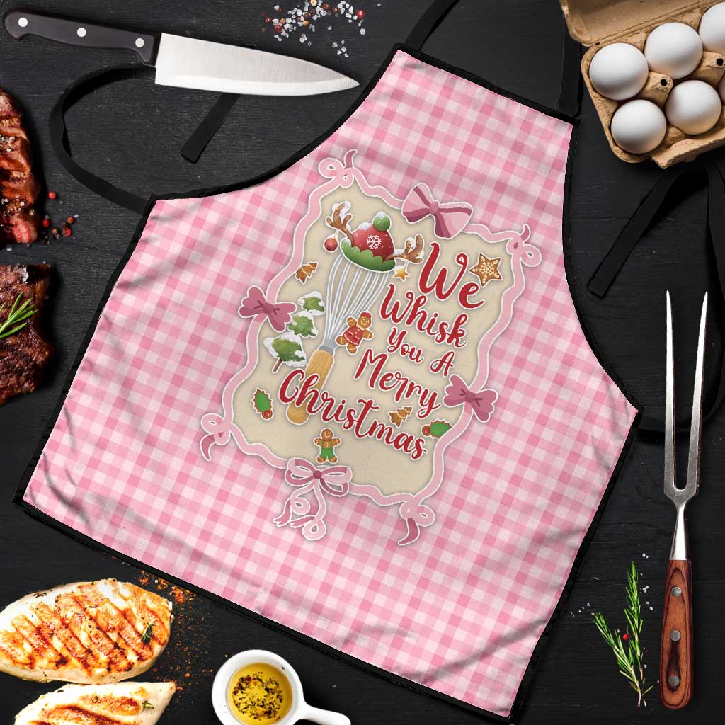 We Whisk You A Merry Christmas Apron Cute Style - Wonder Print Shop