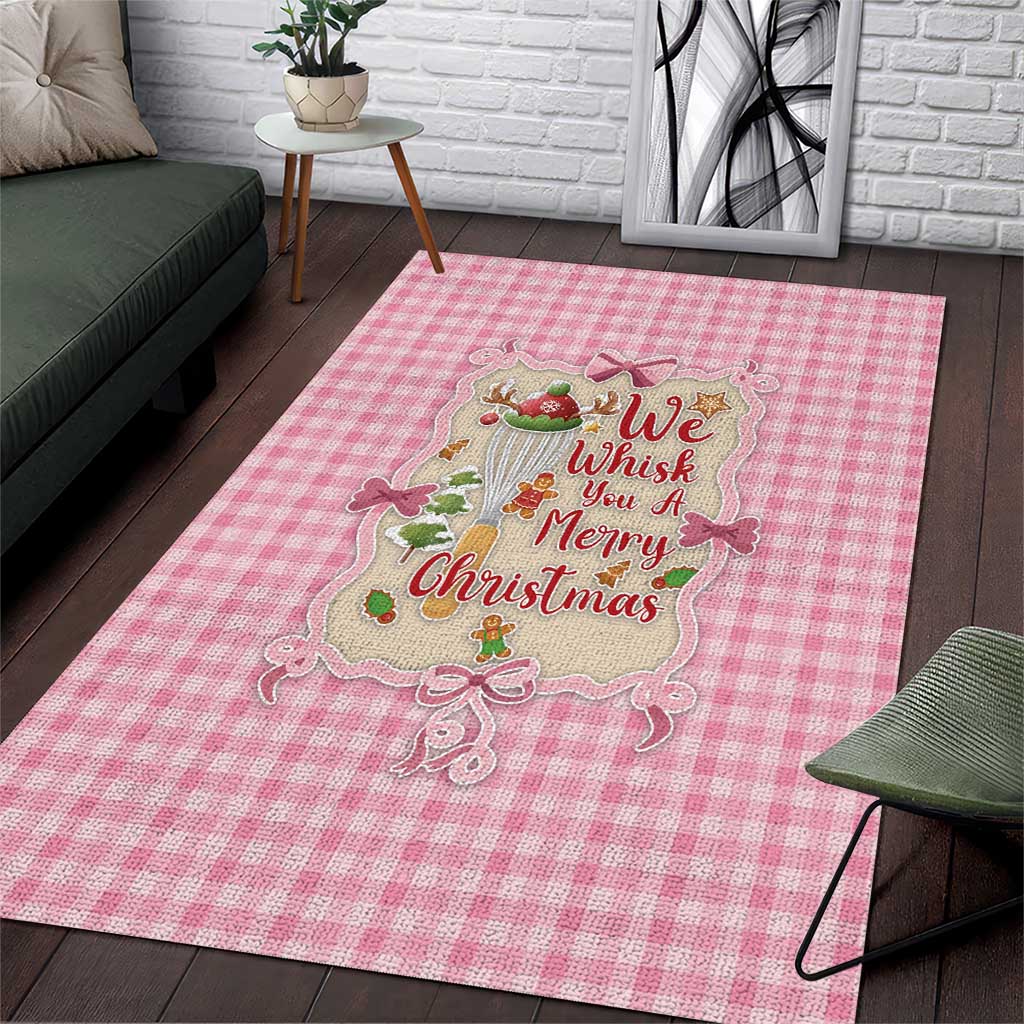 We Whisk You A Merry Christmas Area Rug Cute Style - Wonder Print Shop
