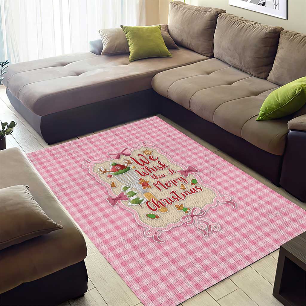 We Whisk You A Merry Christmas Area Rug Cute Style - Wonder Print Shop