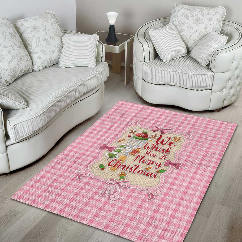 We Whisk You A Merry Christmas Area Rug Cute Style - Wonder Print Shop
