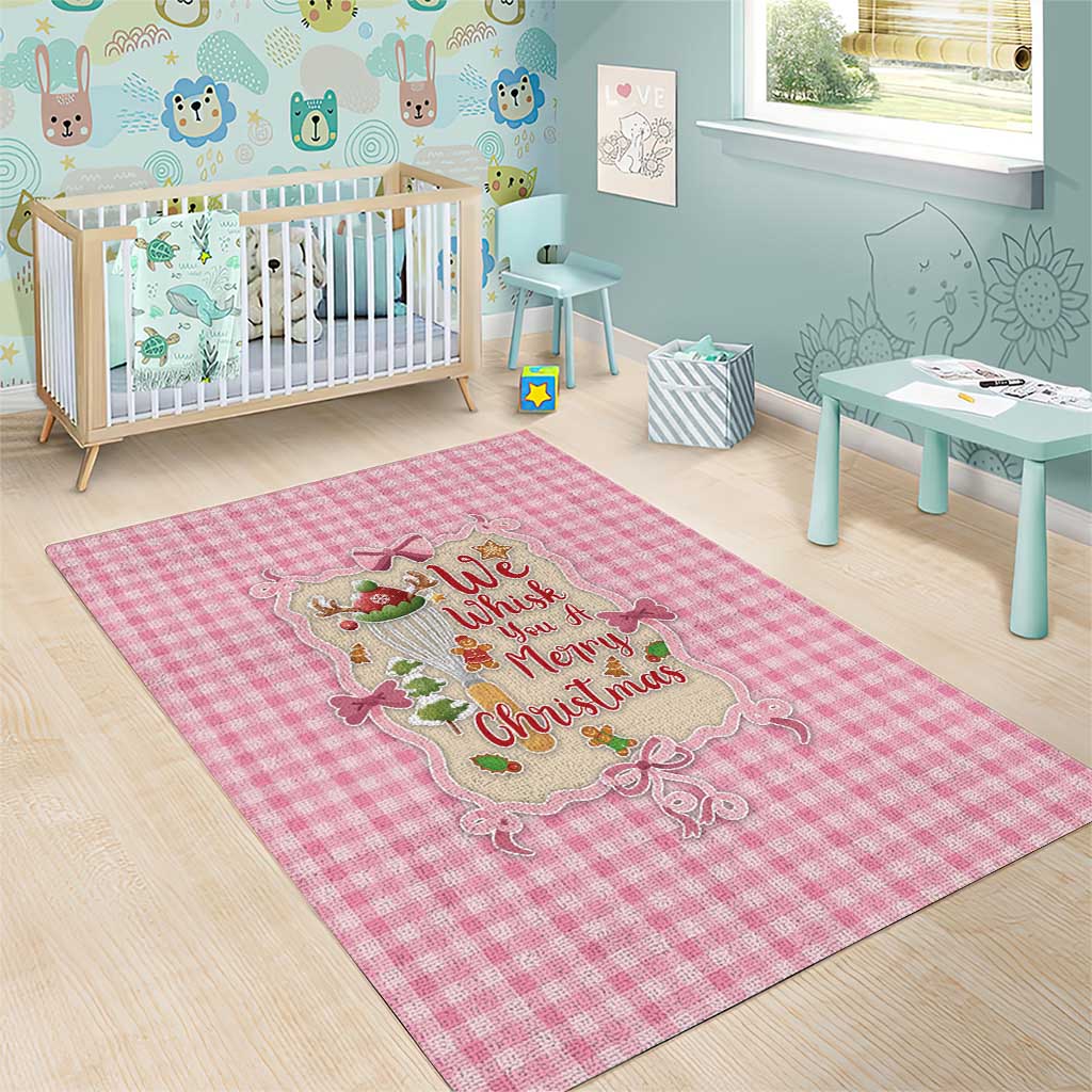 We Whisk You A Merry Christmas Area Rug Cute Style - Wonder Print Shop