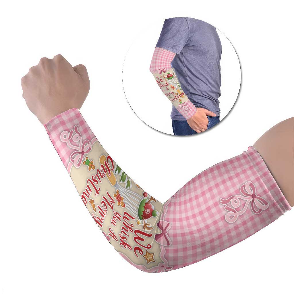 We Whisk You A Merry Christmas Arm Sleeves Cute Style - Wonder Print Shop