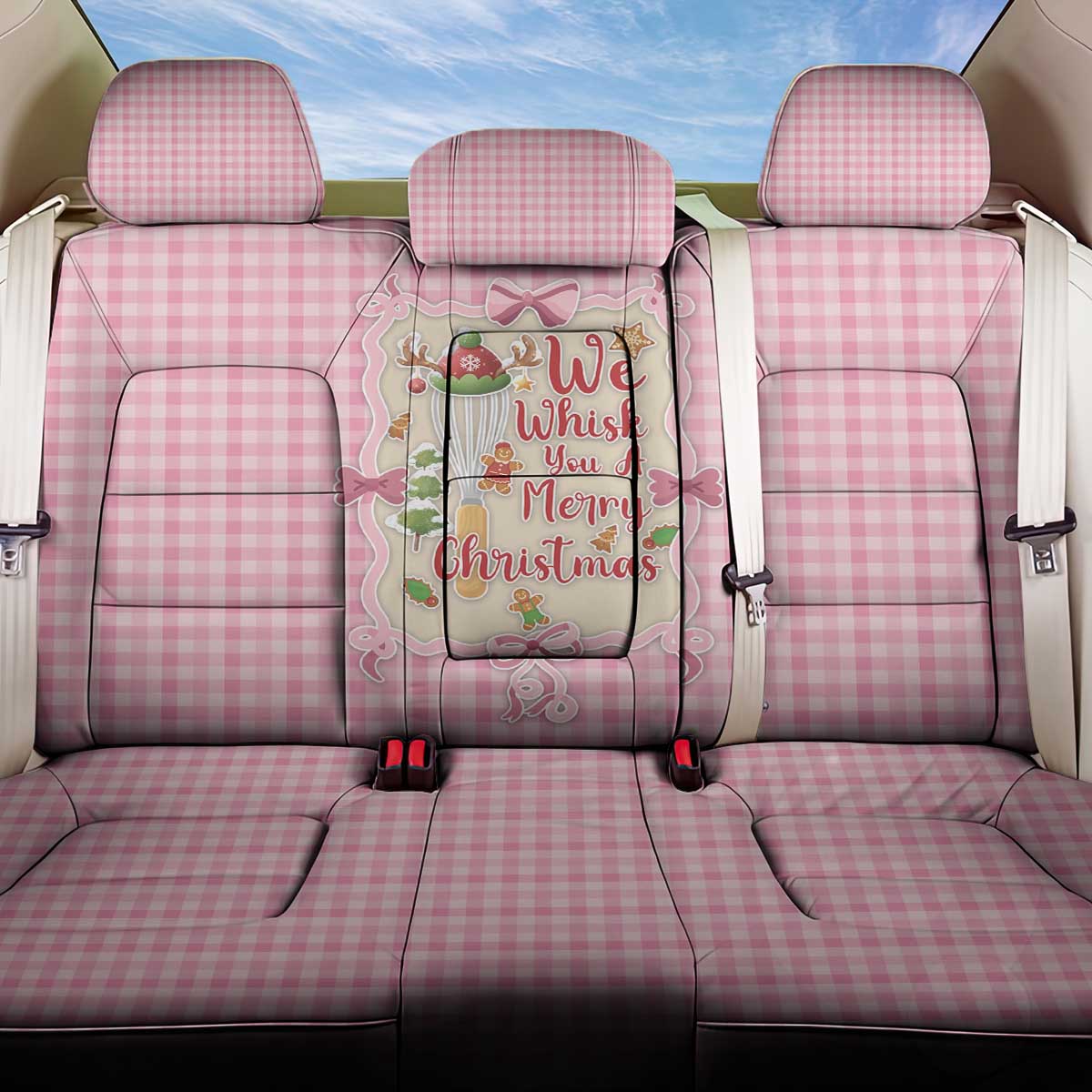 We Whisk You A Merry Christmas Back Car Seat Cover Cute Style - Wonder Print Shop