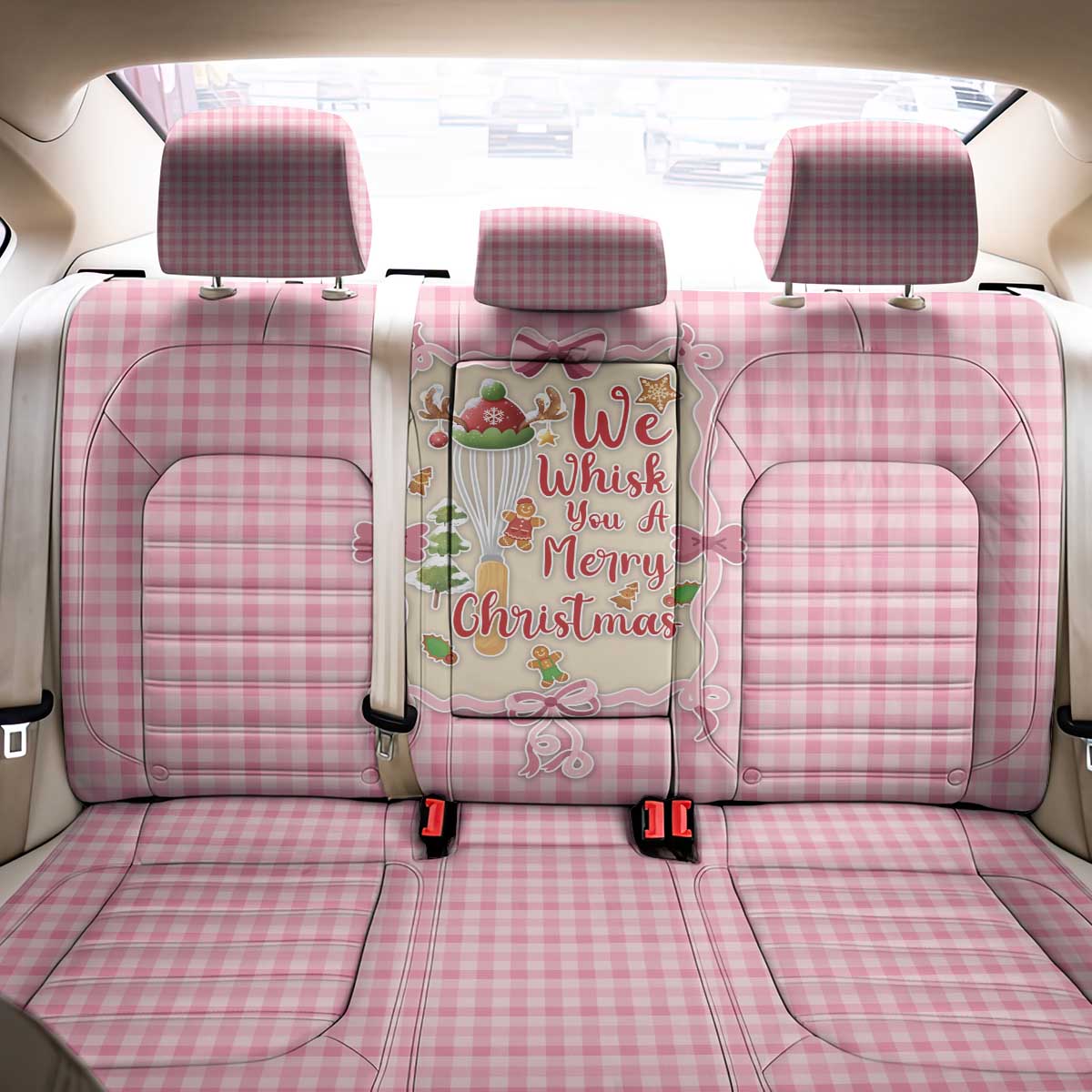 We Whisk You A Merry Christmas Back Car Seat Cover Cute Style - Wonder Print Shop