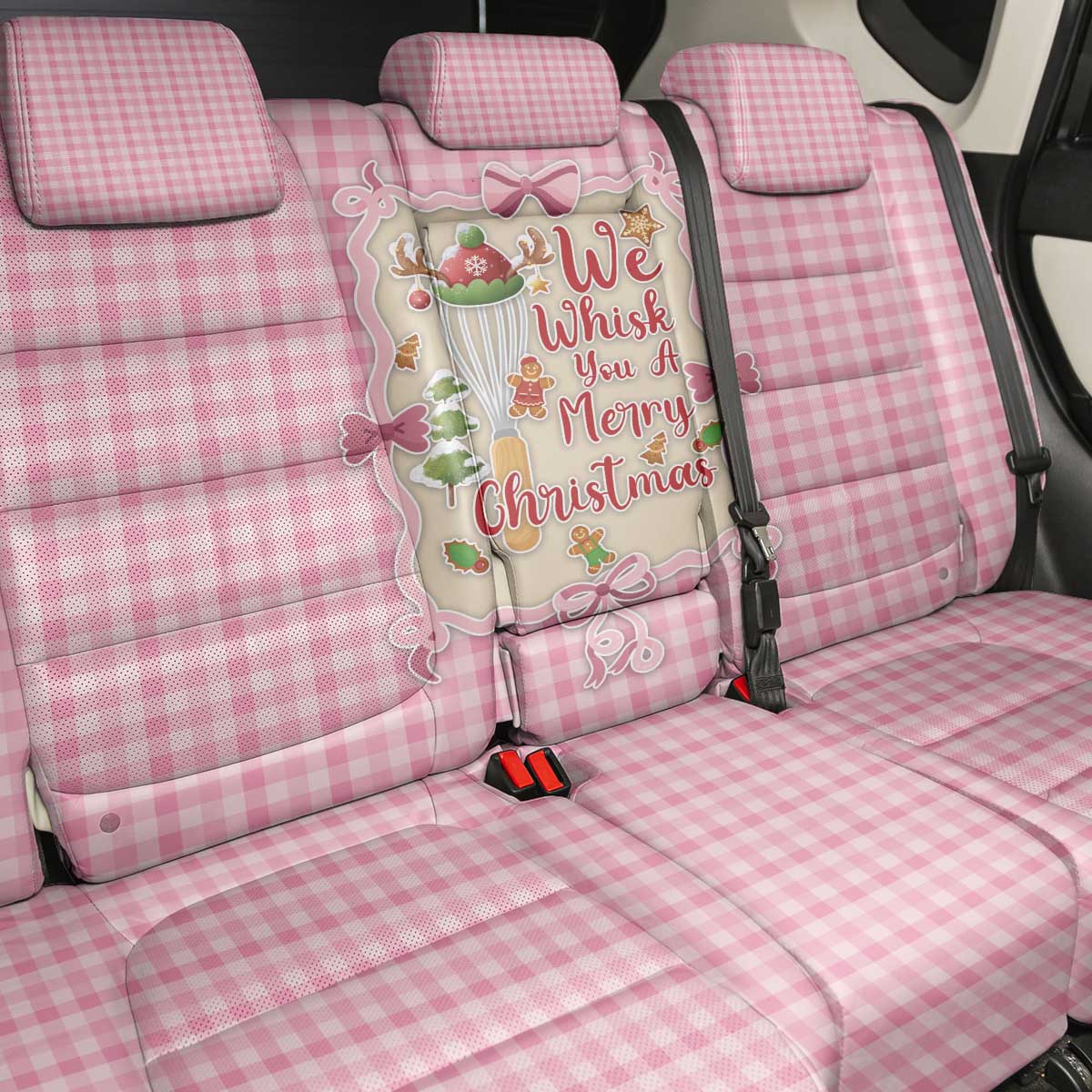 We Whisk You A Merry Christmas Back Car Seat Cover Cute Style - Wonder Print Shop