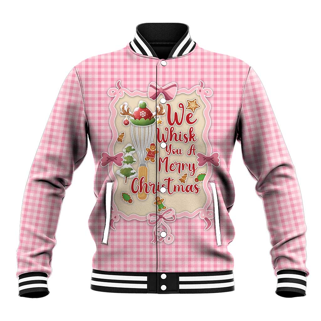 We Whisk You A Merry Christmas Baseball Jacket Cute Style - Wonder Print Shop