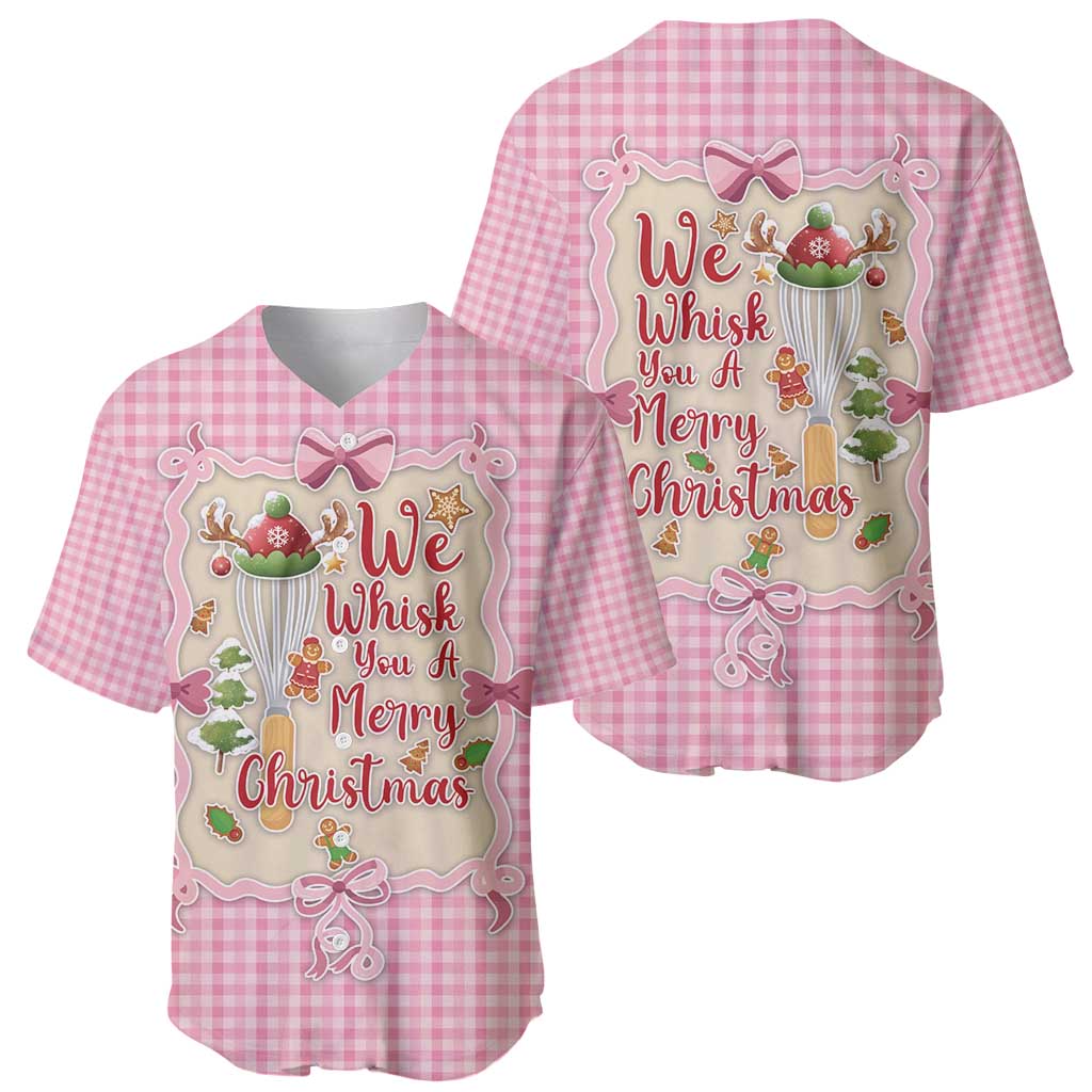 We Whisk You A Merry Christmas Baseball Jersey Cute Style - Wonder Print Shop