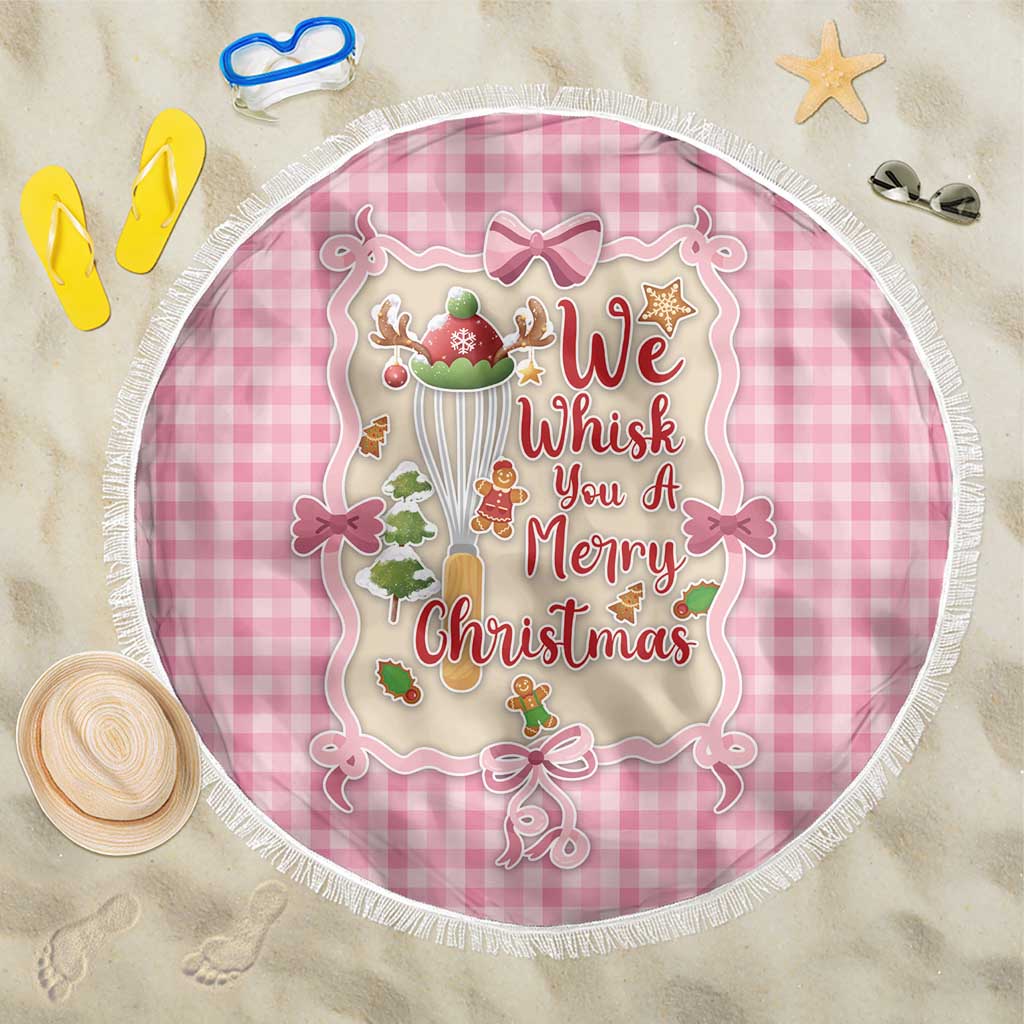 We Whisk You A Merry Christmas Beach Blanket Cute Style - Wonder Print Shop