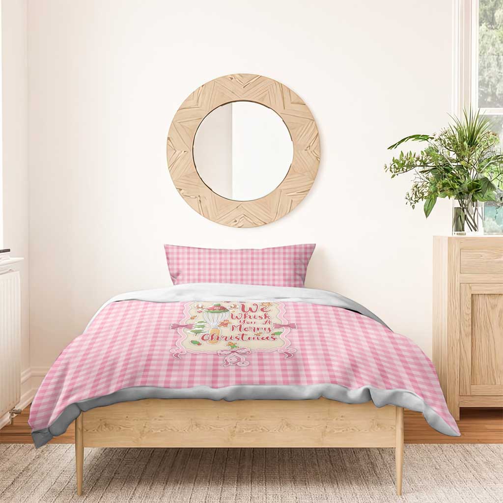 We Whisk You A Merry Christmas Bedding Set Cute Style - Wonder Print Shop