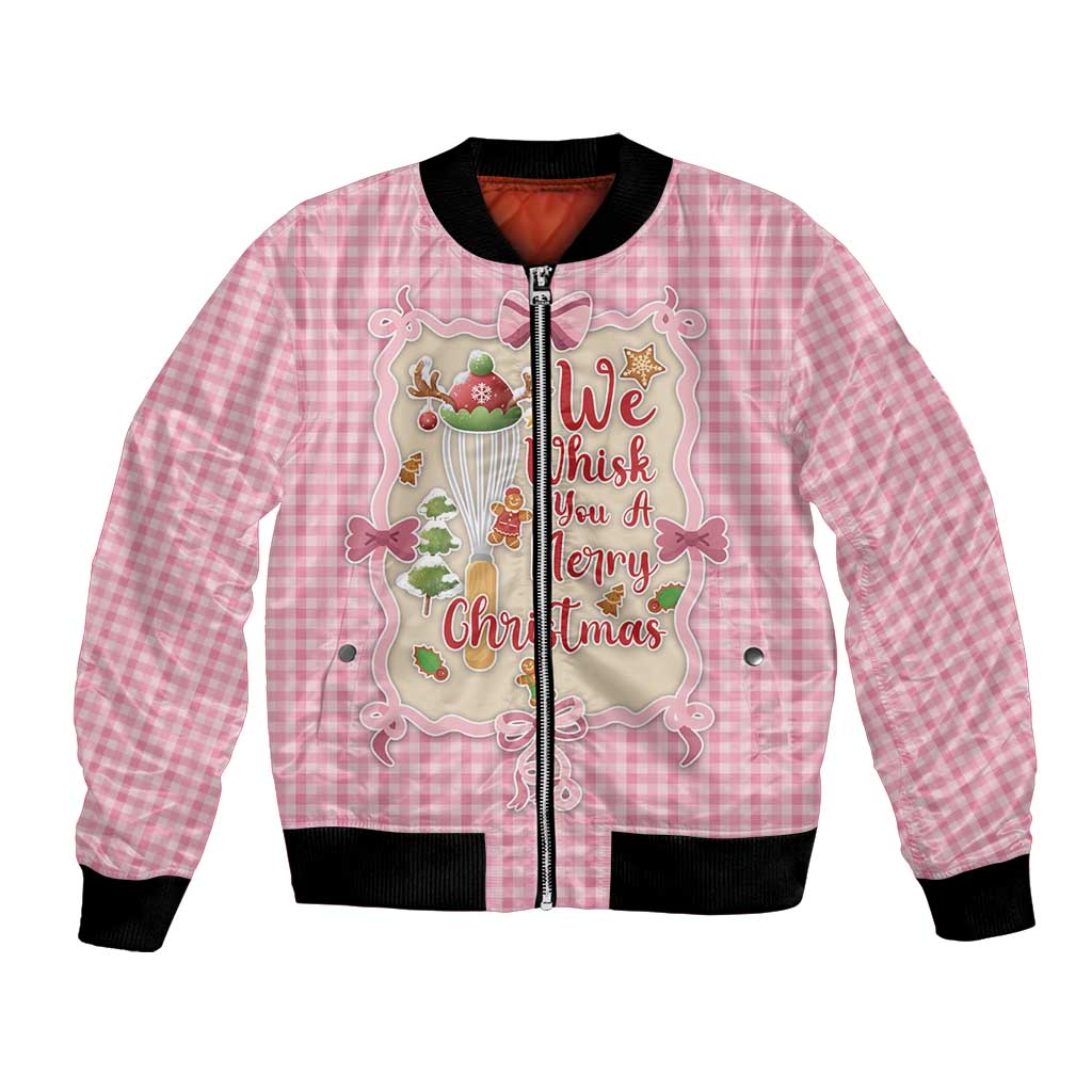 We Whisk You A Merry Christmas Bomber Jacket Cute Style - Wonder Print Shop