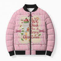 We Whisk You A Merry Christmas Bomber Puffer Jacket Cute Style - Wonder Print Shop